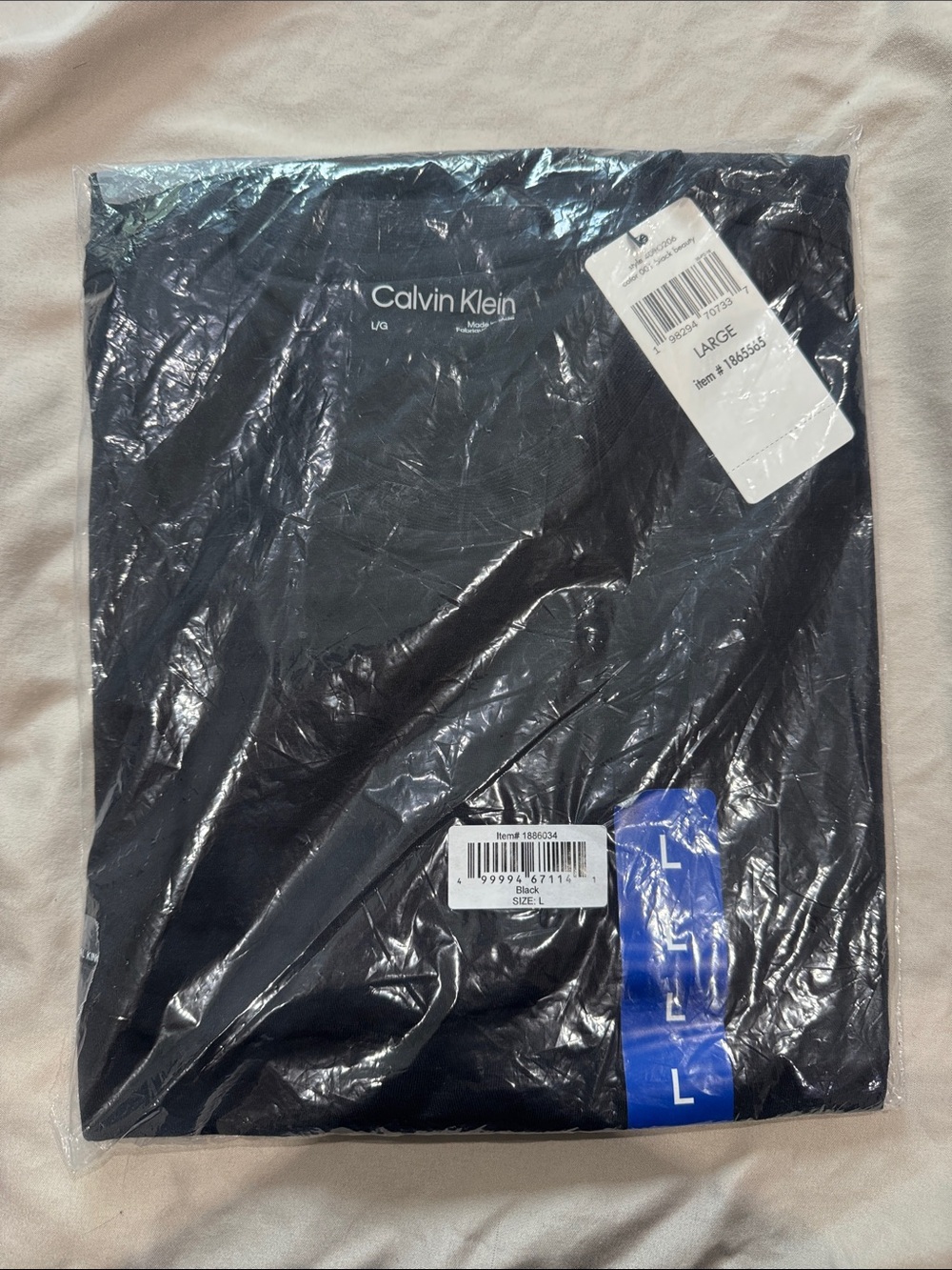 Calvin Klein Men’s Black Short Sleeve Crew Neck Tee